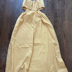 Abercrombie & Fitch Yellow Smocked Top